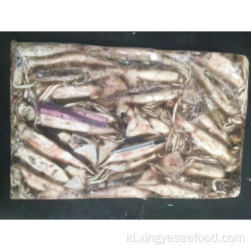 Seluruh Bulat Sea Frozen Squid Todarodes Pacificus 150-200g